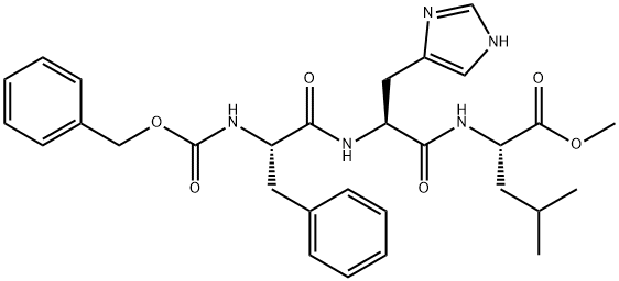 L-Leucine, N-[N-[N-[(phenylmethoxy)carbonyl]-L-phenylalanyl]-L-histidyl]-, methyl ester (9CI)