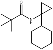 Propanamide, N-(1-cyclohexylcyclopropyl)-2,2-dimethyl- Struktur