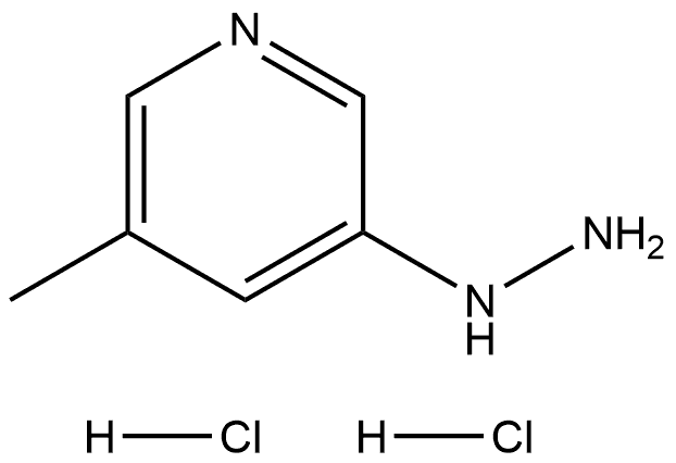 3-肼基-5-甲基吡啶二鹽酸鹽, 2613384-40-8, 結(jié)構(gòu)式