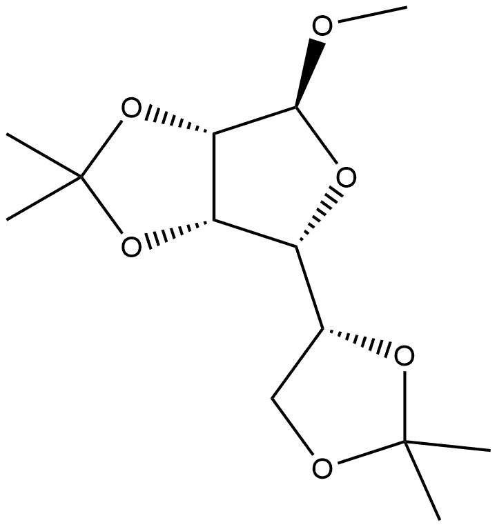 Methyl 2,3:5,6-di-O-isopropylidene-α-D-mannofuranoside Struktur