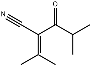 Pentanenitrile, 4-methyl-2-(1-methylethylidene)-3-oxo- Struktur