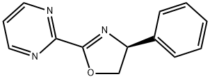 Pyrimidine, 2-[(4S)-4,5-dihydro-4-phenyl-2-oxazolyl]- Struktur