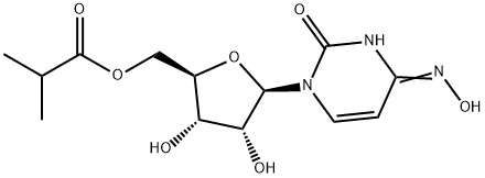 Uridine, 4-oxime, 5'-(2-methylpropanoate) Struktur