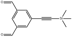 1,3-Benzenedicarboxaldehyde, 5-[2-(trimethylsilyl)ethynyl]- Struktur