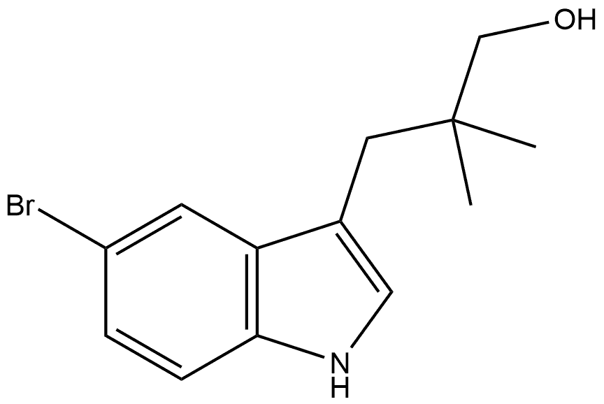 3-(5-bromo-1H-indol-3-yl)-2,2-dimethylpropan-1-ol Struktur