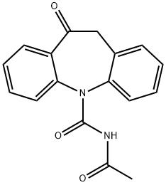 5H-Dibenz[b,f]azepine-5-carboxamide, N-acetyl-10,11-dihydro-10-oxo- Struktur