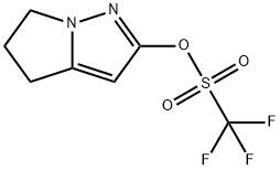 5,6-Dihydro-4H-pyrrolo[1,2-b]pyrazol-2-yl 1,1,1-trifluoromethanesulfonate Struktur