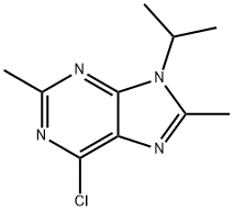 6-Chloro-2,8-dimethyl-9-(1-methylethyl)-9H-purine Struktur