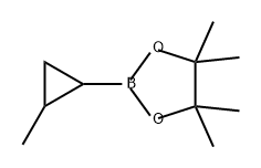 1,3,2-Dioxaborolane, 4,4,5,5-tetramethyl-2-(2-methylcyclopropyl)- Struktur