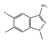 1H-Indazol-3-amine, 5-fluoro-6-iodo-1-methyl- Struktur