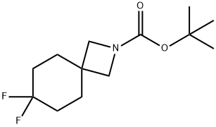 2-Azaspiro[3.5]nonane-2-carboxylic acid, 7,7-difluoro-, 1,1-dimethylethyl ester Struktur