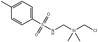 Benzenesulfonamide, N-[[(chloromethyl)dimethylsilyl]methyl]-4-methyl- Struktur