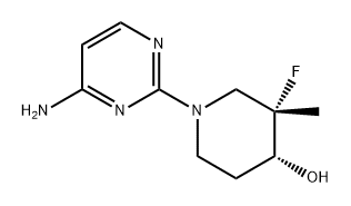 4-Piperidinol, 1-(4-amino-2-pyrimidinyl)-3-fluoro-3-methyl-, (3S,4R)-|(3S,4R)-1-(4-氨基-2-嘧啶基)-3-氟-3-甲基哌啶-4-醇