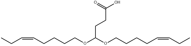 Butanoic acid, 4,4-bis[(5Z)-5-octen-1-yloxy]- Struktur