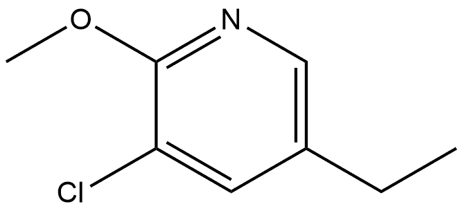 Pyridine, 3-chloro-5-ethyl-2-methoxy- Struktur