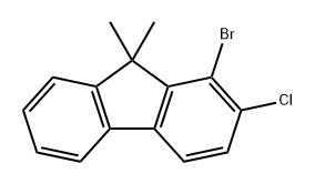 9H-Fluorene, 1-bromo-2-chloro-9,9-dimethyl- Struktur