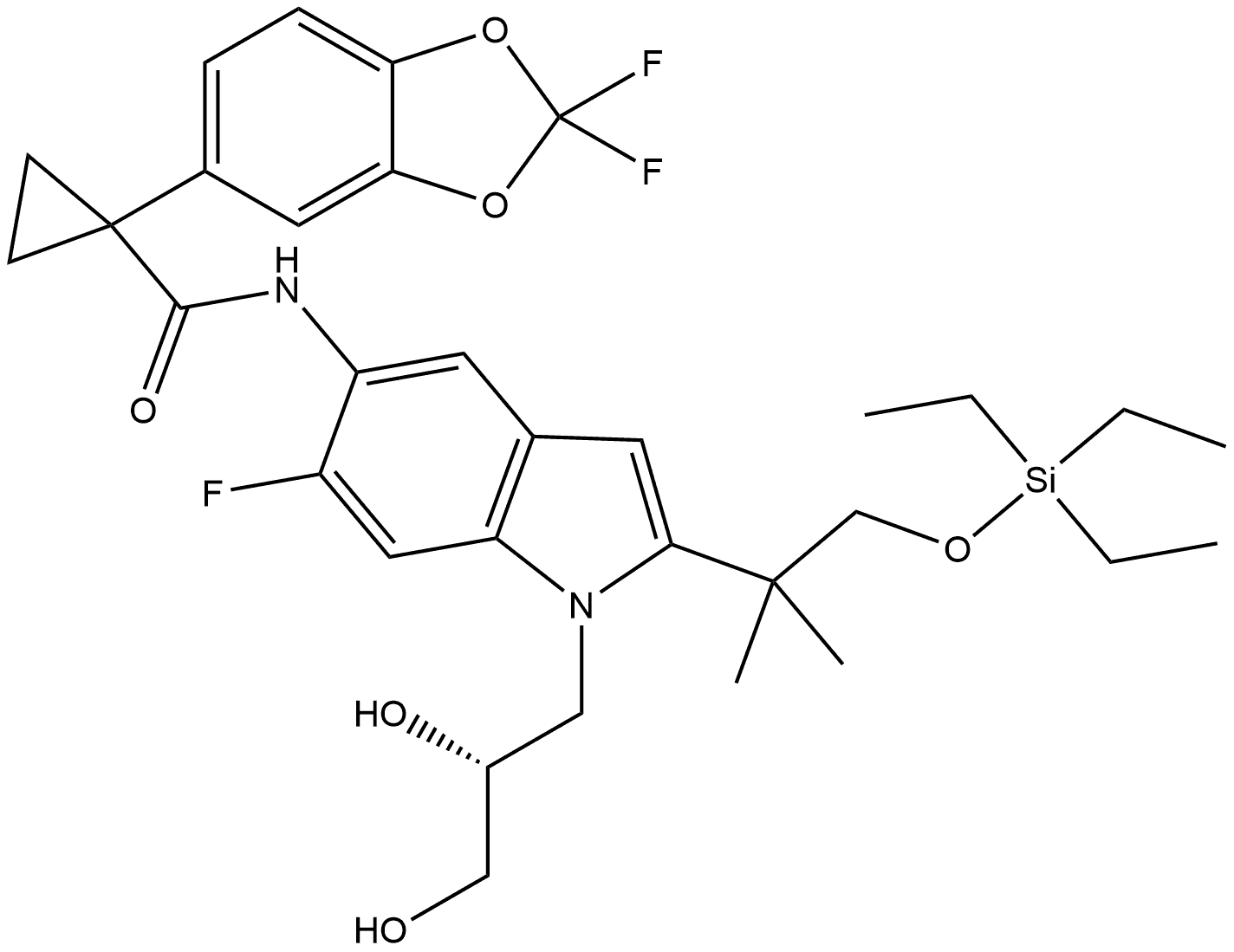 Tezacaftor Impurity 12 Struktur