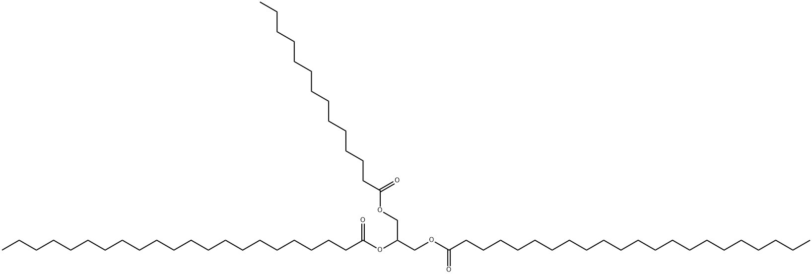 Docosanoic acid, 1,1'-[1-[[(1-oxotetradecyl)oxy]methyl]-1,2-ethanediyl] ester Struktur