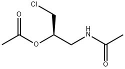 Acetamide, N-[(2R)-2-(acetyloxy)-3-chloropropyl]- Struktur