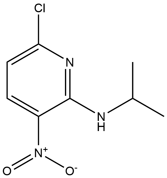 6-Chloro-N-(1-methylethyl)-3-nitro-2-pyridinamine Struktur