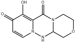 1H-[1,4]Oxazino[3,4-c]pyrido[2,1-f][1,2,4]triazine-6,8-dione, 3,4,12,12a-tetrahydro-7-hydroxy- Struktur