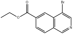 6-Isoquinolinecarboxylic acid, 4-bromo-, ethyl ester Struktur