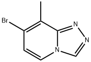 7-Bromo-8-methyl-1,2,4-triazolo[4,3-a]pyridine Struktur