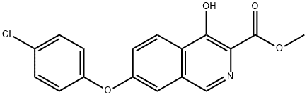 3-Isoquinolinecarboxylic acid, 7-(4-chlorophenoxy)-4-hydroxy-, methyl ester