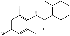 2-Piperidinecarboxamide, N-(4-chloro-2,6-dimethylphenyl)-1-methyl- Struktur