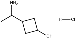 Cyclobutanol, 3-(1-aminoethyl)-, hydrochloride (1:1) Struktur