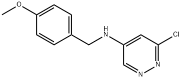 4-Pyridazinamine, 6-chloro-N-[(4-methoxyphenyl)methyl]- Struktur