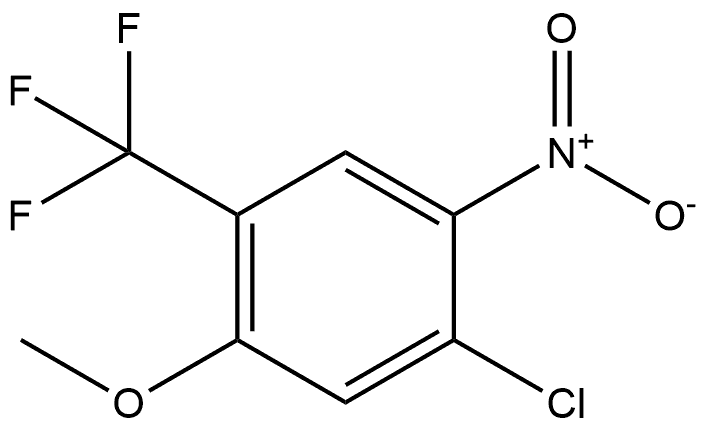 1-Chloro-5-methoxy-2-nitro-4-(trifluoromethyl)benzene Struktur