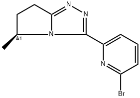 (5S)-3-(6-bromopyrldin-2-yl)-5-methyl-6,7-dihydro-5H-pyrrolo[2,1-c][1,2,4Jtriazo!e Struktur