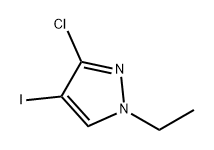 1H-Pyrazole, 3-chloro-1-ethyl-4-iodo- Struktur