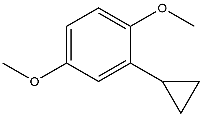 2-Cyclopropyl-1,4-dimethoxybenzene Struktur