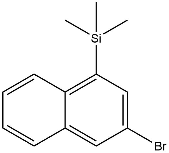 3-Bromo-1-(trimethylsilyl)naphthalene Struktur