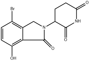 3-(4-bromo-7-hydroxy-1-oxoisoindolin-2-yl)piperidine-2,6-dione Struktur