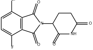 1H-Isoindole-1,3(2H)-dione, 4-bromo-2-(2,6-dioxo-3-piperidinyl)-7-fluoro- Struktur