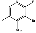 4-Pyridinamine, 3-bromo-2-fluoro-5-iodo- Struktur