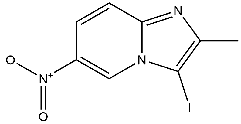 3-Iodo-2-methyl-6-nitro-imidazo[1,2-a]pyridine Struktur