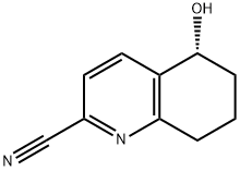 2-Quinolinecarbonitrile, 5,6,7,8-tetrahydro-5-hydroxy-, (5R)- Struktur