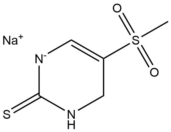 2(1H)-Pyrimidinethione, 5-(methylsulfonyl)-, sodium salt (1:1) Struktur