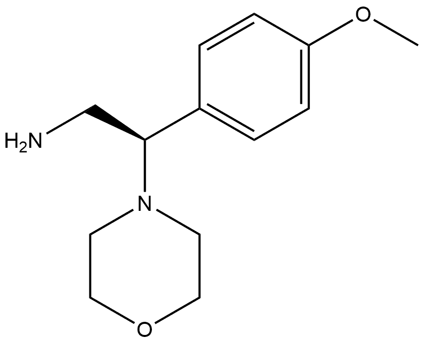 (R)-2-(4-methoxyphenyl)-2-morpholinoethan-1-amine Struktur