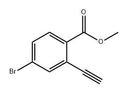 Benzoic acid, 4-bromo-2-ethynyl-, methyl ester Struktur