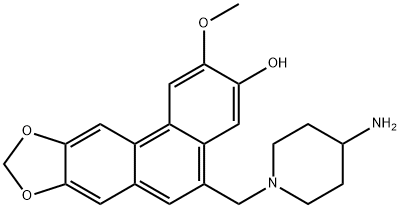 Phenanthro[3,2-d][1,3]dioxol-3-ol, 5-[(4-amino-1-piperidinyl)methyl]-2-methoxy- Struktur