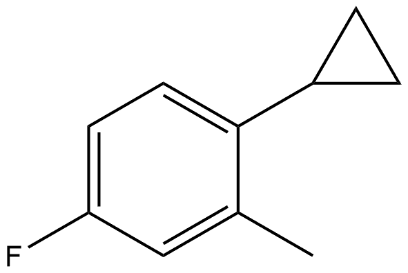 1-Cyclopropyl-4-fluoro-2-methylbenzene Struktur