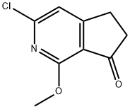 7H-Cyclopenta[c]pyridin-7-one, 3-chloro-5,6-dihydro-1-methoxy- Struktur