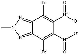 2H-Benzotriazole, 4,7-dibromo-2-methyl-5,6-dinitro- Struktur