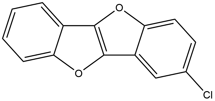 3-Chlorobenzofuro[3,2-b]benzofuran Struktur