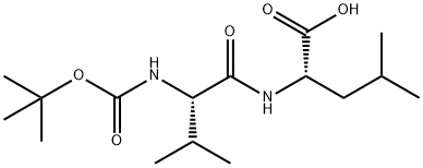 L-Leucine, N-[(1,1-dimethylethoxy)carbonyl]-L-valyl- Struktur